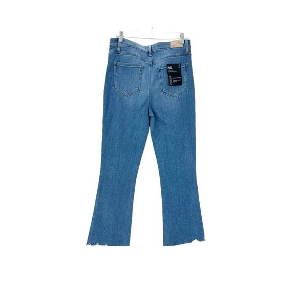 Paige Claudine Darling Wisiesta Hem Slim Boot Cut Jean Denim Blue Size 31 NWT - Picture 6 of 15
